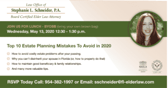 Webinar: Top 10 Estate Planning Mistakes To Avoid in 2020