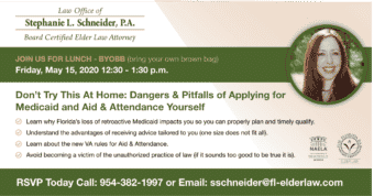 Don't Try This At Home: Dangers & Pitfalls Of Applying for Medicaid and Aid & Attendance Yourself