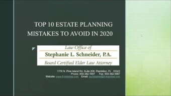 Top 10 Estate Planning Mistakes to Avoid in 2020