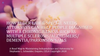 How Elder Law Attorneys Help People Diagnosed With Chronic Illnesses