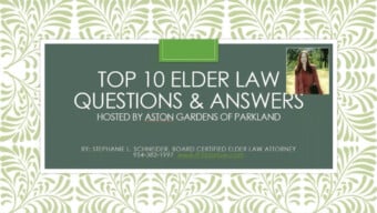 Top 10 Elder Law Questions & Answers