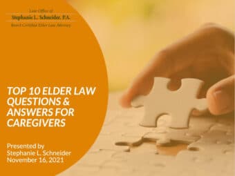 Top 10 Elder Law Questions & Answers for Caregivers